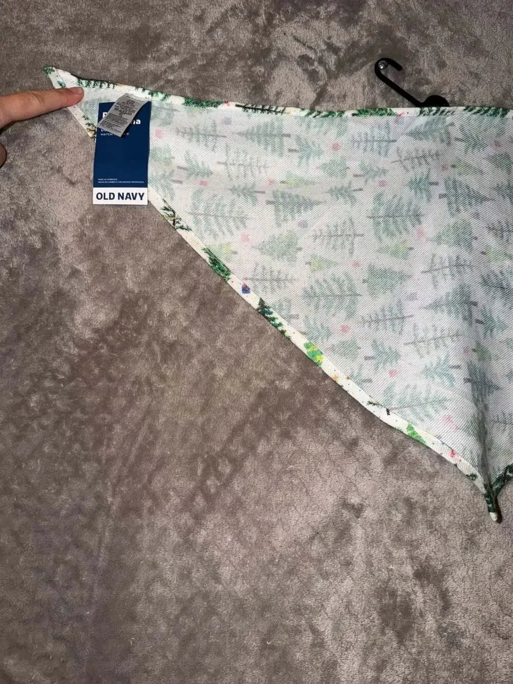 Old Navy Pet Bandana Size L-XL Christmas Tree Print